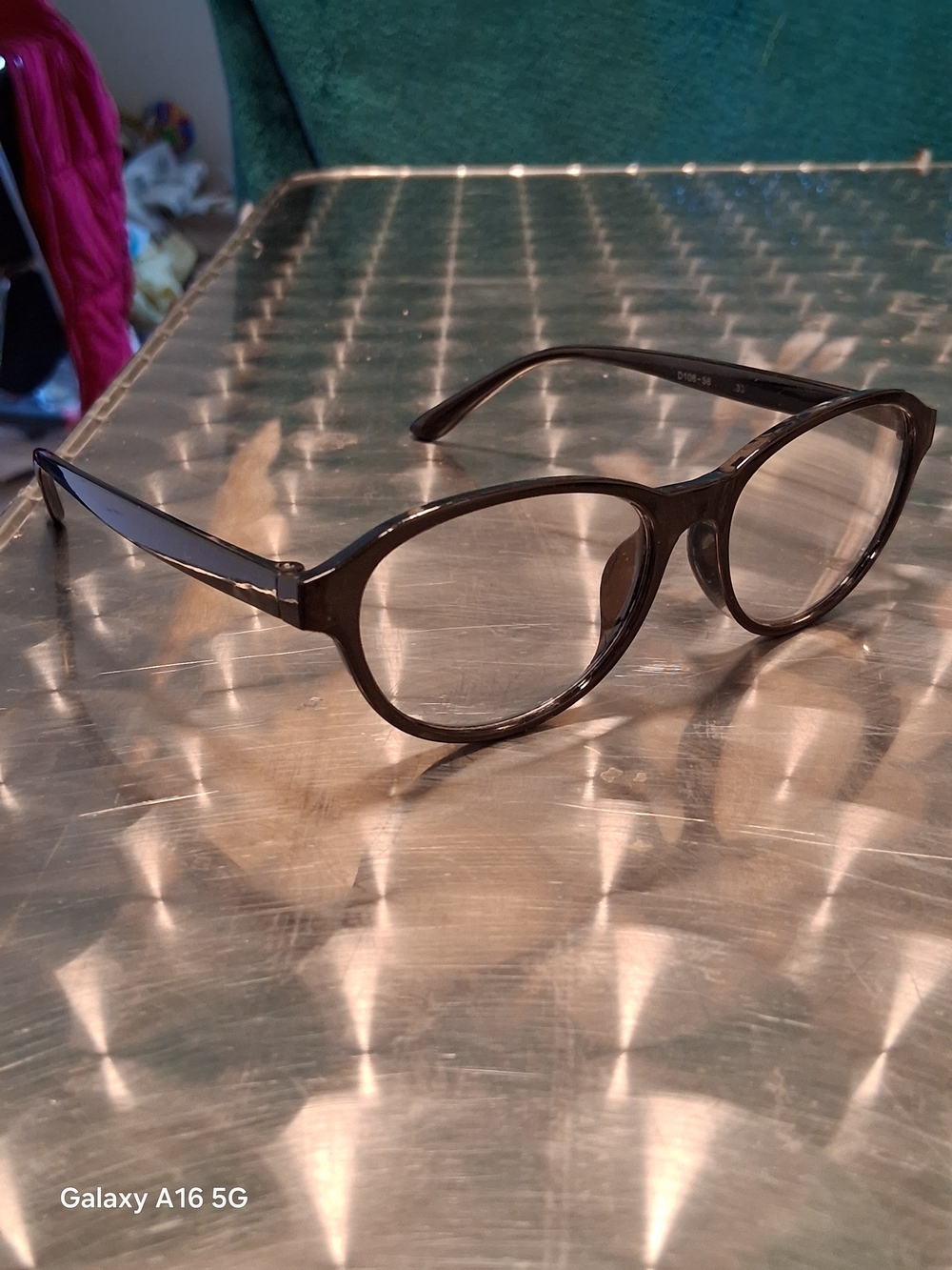 Classic Round Women's Eyeglasses in Dark Brown